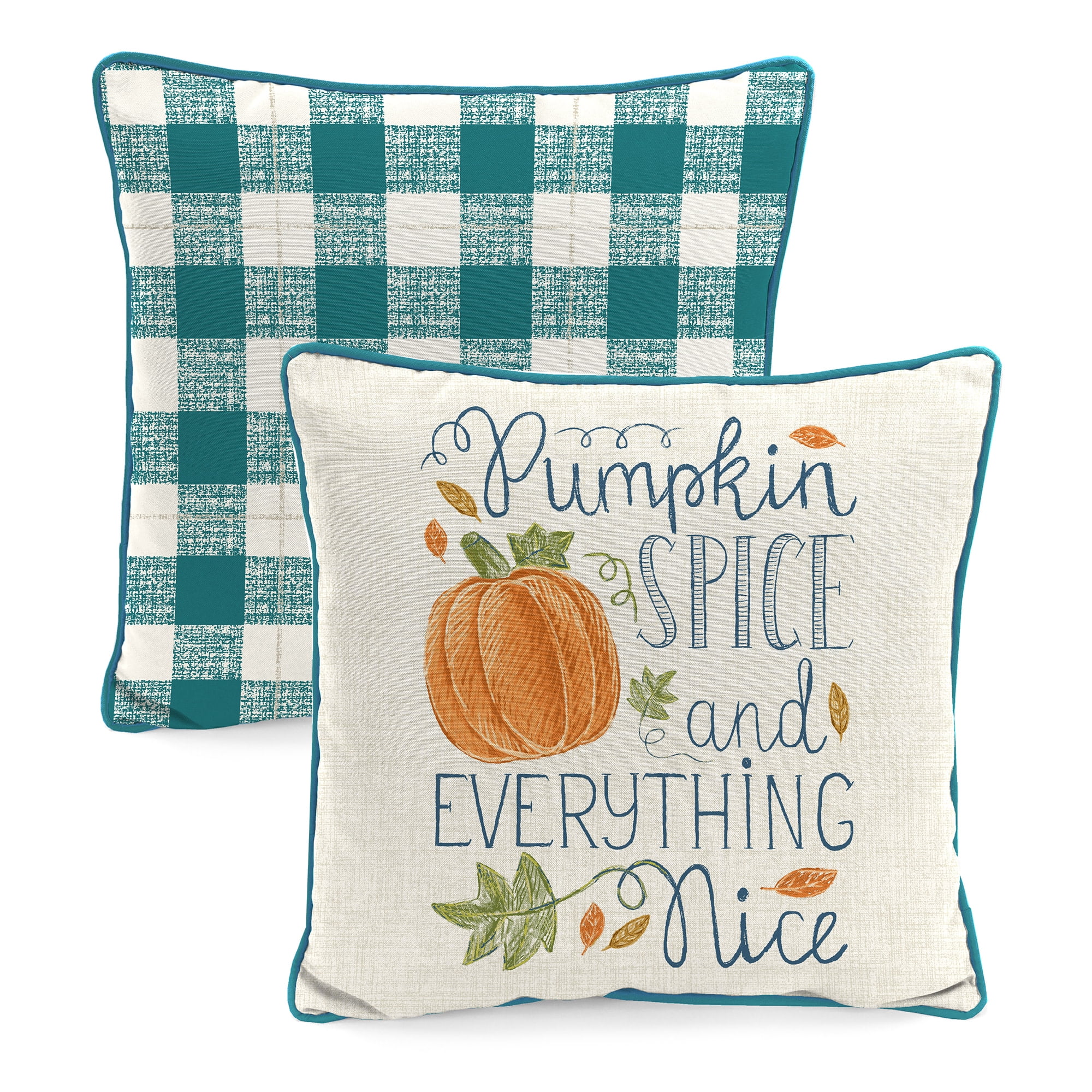 Jordan Manufacturing 16" x 16" Square Outdoor Throw Pillow with Welt