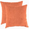 thumbnail image 1 of Jordan Manufacturing 17" x 17" Zayne Vaper Orange Crosshatch Square Outdoor Throw Pillow (2 Pack), 1 of 9
