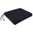 thumbnail image 1 of Jordan Manufacturing 17" x 19" Navy Solid Rectangular Outdoor Chair Pad Seat Cushion with Ties, 1 of 10