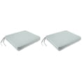 thumbnail image 1 of Jordan Manufacturing 17" x 19" Rectangular Outdoor Chair Pad Seat Cushion with Ties (2 Pack), 1 of 6