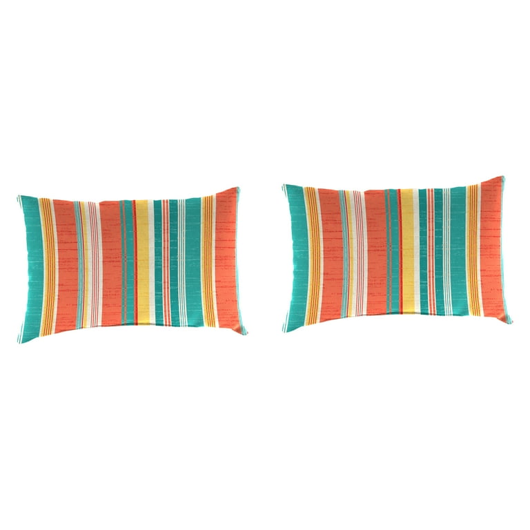 Jordan Manufacturing Islip Outdoor Toss Pillows, Cayenne, 12