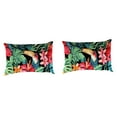 thumbnail image 1 of Jordan Manufacturing 18" x 12" Rectangular Outdoor Throw Pillow (2 Pack) - 12'' L x 18'' W x 4'' H Rani Citrus, 1 of 5