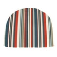 thumbnail image 1 of Jordan Manufacturing 18" x 18.5" Cambridge Red Stripe Square Contoured Outdoor Chair Pad Seat Cushion, 1 of 8