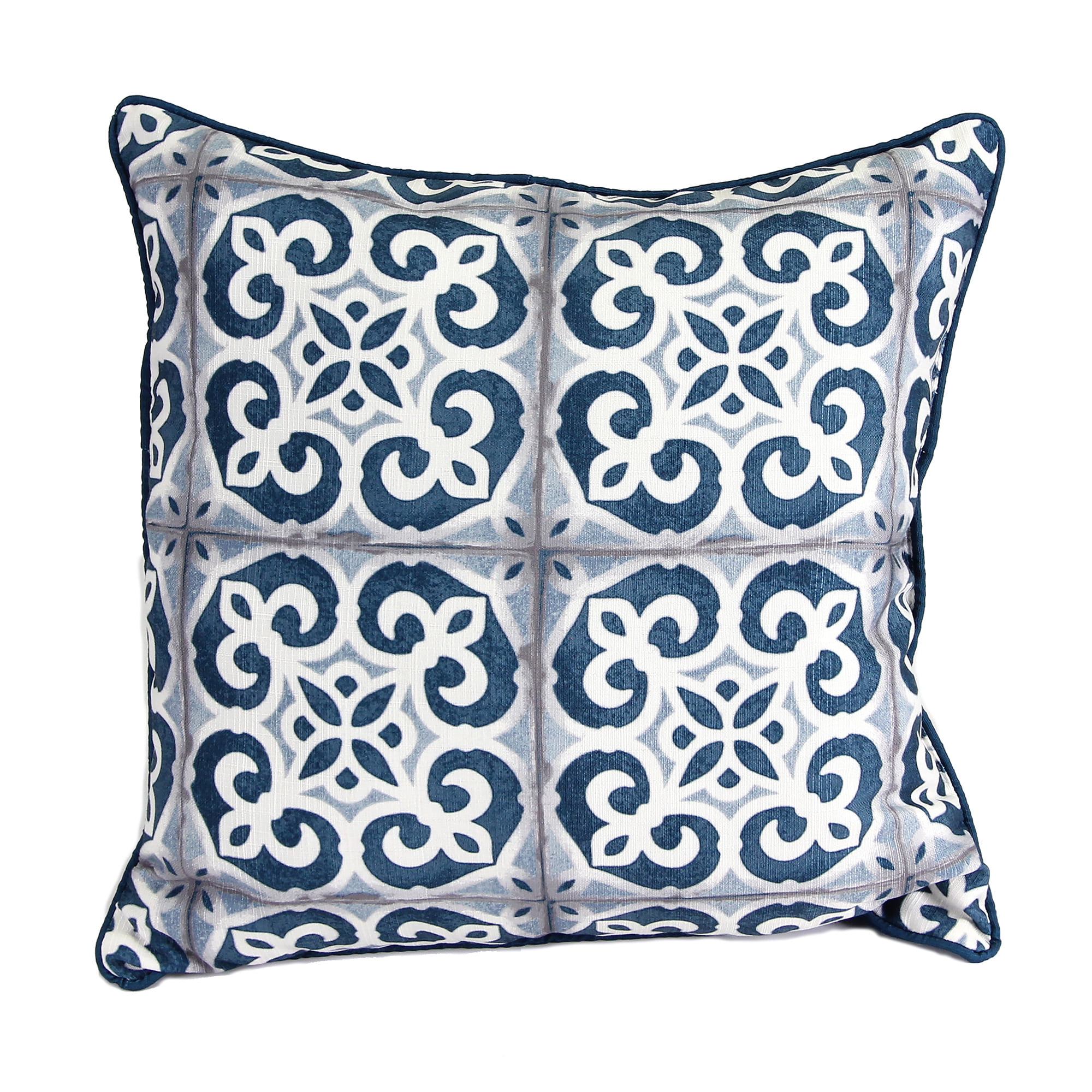 Bridgerton White and Blue Pillow 10 X 10 Dating
