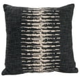 thumbnail image 1 of Jordan Manufacturing 18" x 18" Dark Gray and Cream Heartbeat Abstract Square Reversible Decorative Throw Pillow, 1 of 4