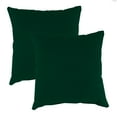 thumbnail image 1 of Jordan Manufacturing 18" x 18" Forest Green Solid Square Outdoor Throw Pillow (2 Pack), 1 of 9