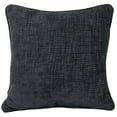 thumbnail image 1 of Jordan Manufacturing 18" x 18" Hatched Charcoal Solid Square Decorative Throw Pillow with Welt, 1 of 5