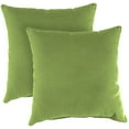 thumbnail image 1 of Jordan Manufacturing 18" x 18" McHusk Leaf Green Solid Square Outdoor Throw Pillows (2 Pack), 1 of 6