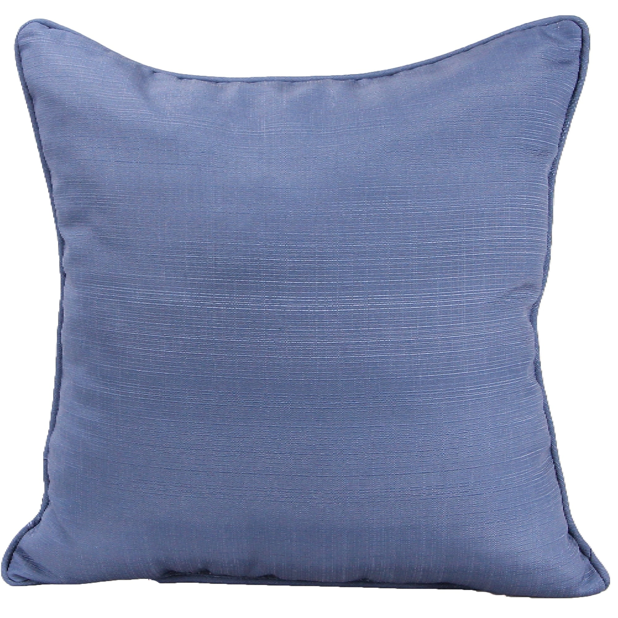 Blue Ladybug Floral Reversible Square Throw Pillow