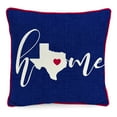 thumbnail image 1 of Jordan Manufacturing 18" x 18" Navy Texas Home Outdoor Throw Pillow, 1 of 8