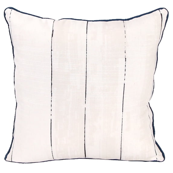 Jordan Manufacturing 18" x 18" Red, White and Cream Summer BBQ Novelty Square Reversible Decorative Throw Pillow with Welt