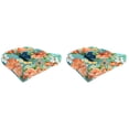 thumbnail image 1 of Jordan Manufacturing 18" x 18" Senorita Pelican Turquoise Floral Square Tufted Contoured Outdoor Wicker Seat Cushion (2 Pack), 1 of 11