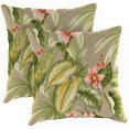 thumbnail image 1 of Jordan Manufacturing 18" x 18" Tahiti Sunrise Multicolor Floral Square Outdoor Throw Pillow (2 Pack), 1 of 11