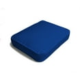 thumbnail image 1 of Jordan Manufacturing 18" x 22.5" Canvas Cobalt Blue Solid Rectangular Outdoor Deep Seat Cushion with Welt, 1 of 9