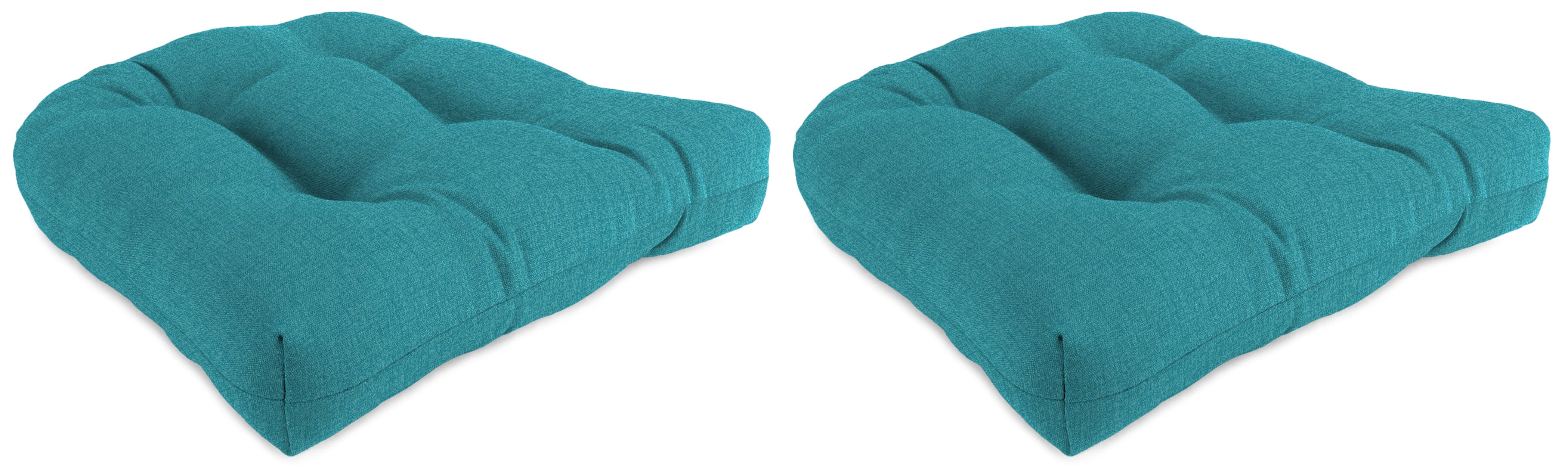Jordan Manufacturing 19" x 19" McHusk Lagoon Aqua Solid Square Tufted ...