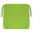 thumbnail image 1 of Jordan Manufacturing 20.25" x 20.75" Greenery Lime Green Solid Square Outdoor Chair Pad Seat Cushion with Ties, 1 of 10
