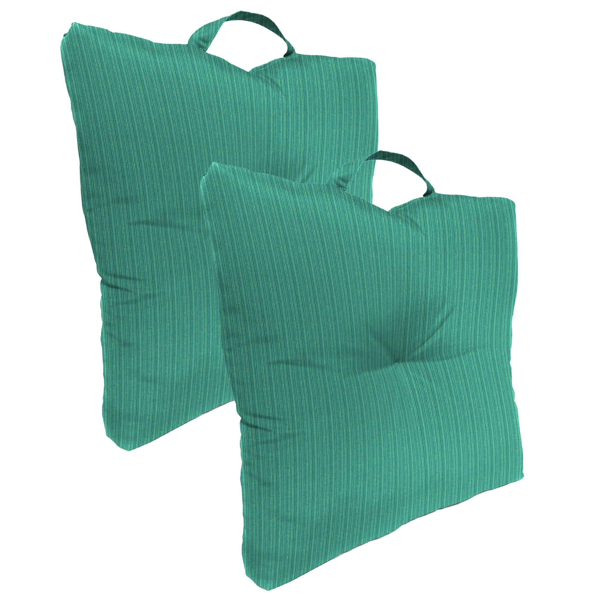 Jordan Manufacturing 20 quot x 20 quot Federal Bayou Teal Solid Square Tufted