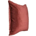 thumbnail image 1 of Jordan Manufacturing 20" x 20" Pinnacle Wine Solid Square Decorative Throw Pillow with Welt, 1 of 5