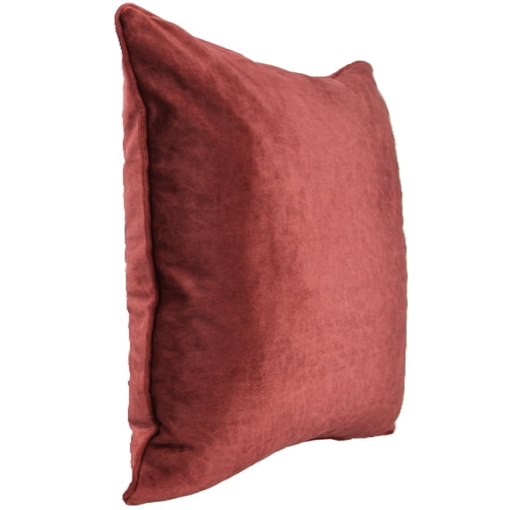 Jordan Manufacturing 20" x 20" Pinnacle Wine Solid Square Decorative Throw Pillow with Welt