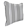 thumbnail image 1 of Jordan Manufacturing 21" x 24" Worth Black and Grey Stripe Rectangular Outdoor Deep Seat Chair Back Cushion with Welt, 1 of 9
