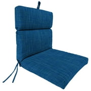 Jordan Manufacturing 22" x 44" Blue Solid Outdoor Chair Cushion - 44'' L x 22'' W x 4'' H