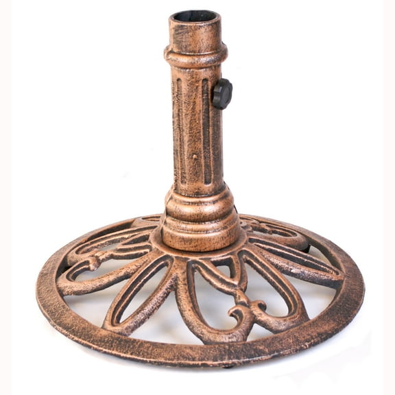 Jordan Manufacturing 22lb Bronze Steel Market Round Umbrella Base