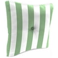 thumbnail image 1 of Jordan Manufacturing 23.5" x 24" Awning Cucumber Green Stripe Square Tufted Outdoor Deep Seat Chair Back Cushion with Fabric Button, 1 of 10