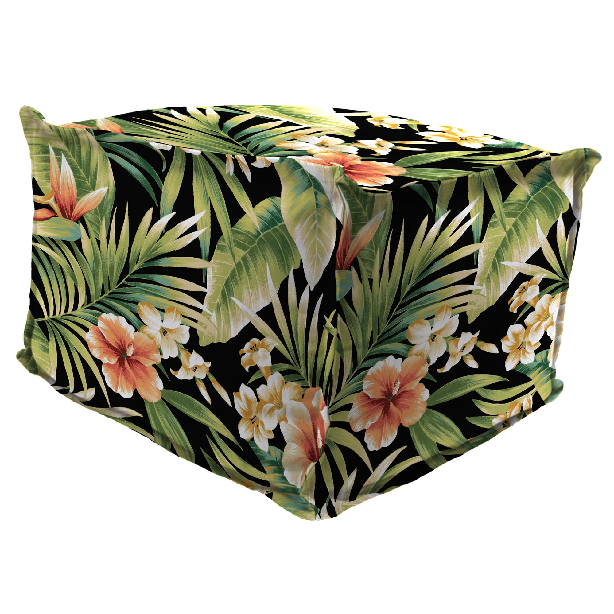 Jordan Manufacturing 23" x 25" Cypress Midnight Black Leaves ...