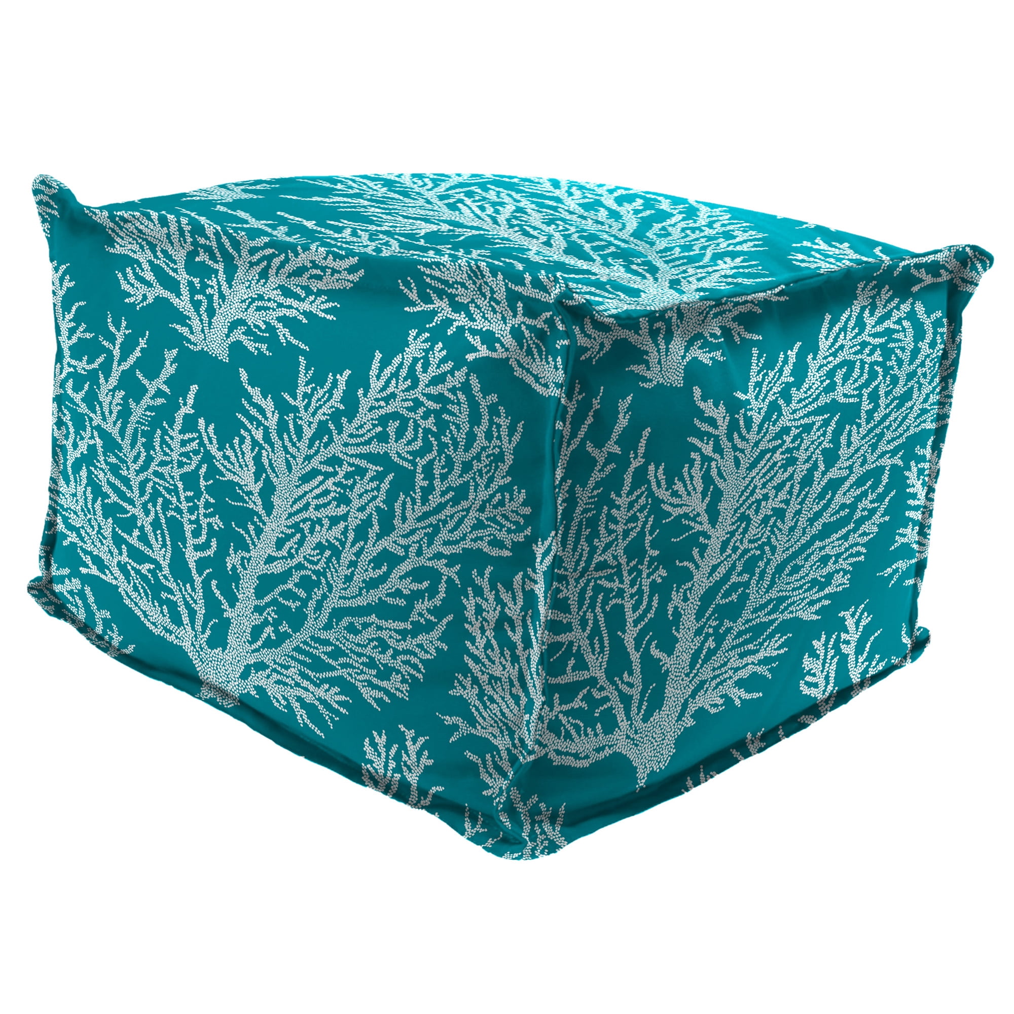 Jordan Manufacturing 23" x 25" Seacoral Turquoise Nautical Rectangular ...