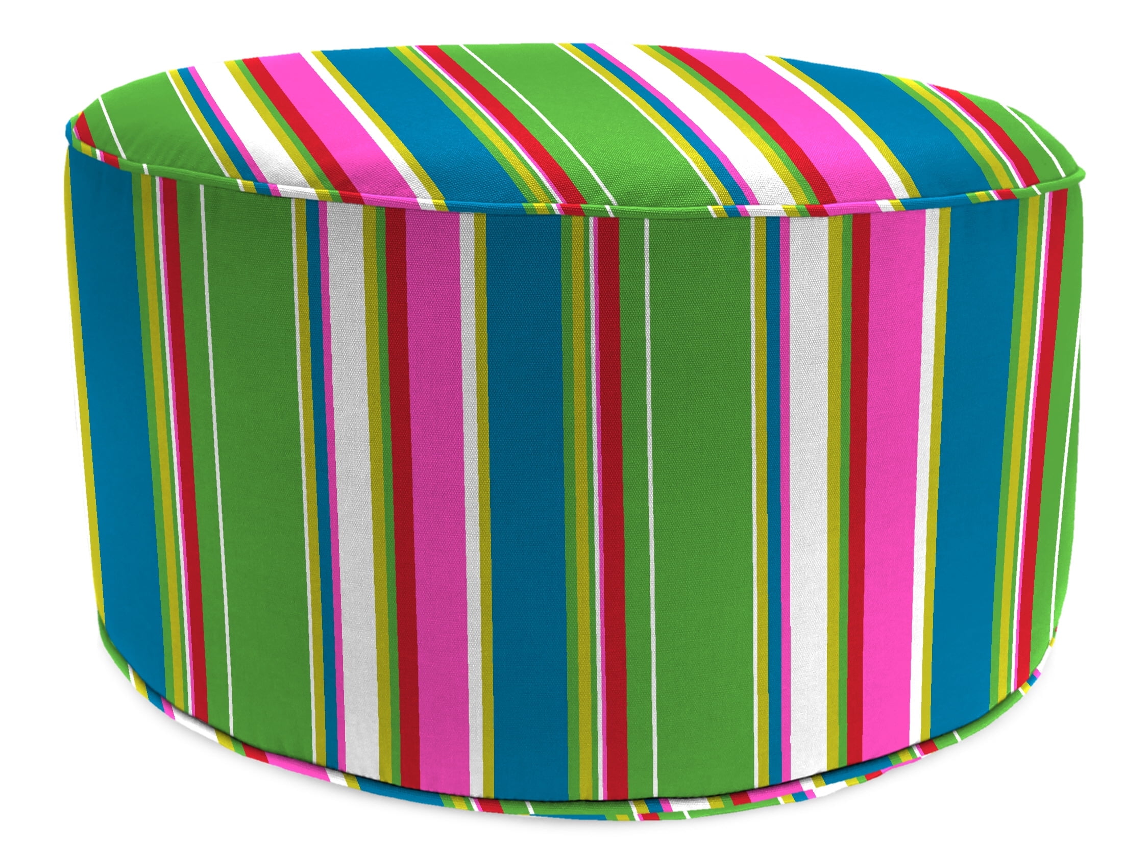 Jordan Manufacturing 24" Covert Island Multicolor Stripe Round Outdoor ...