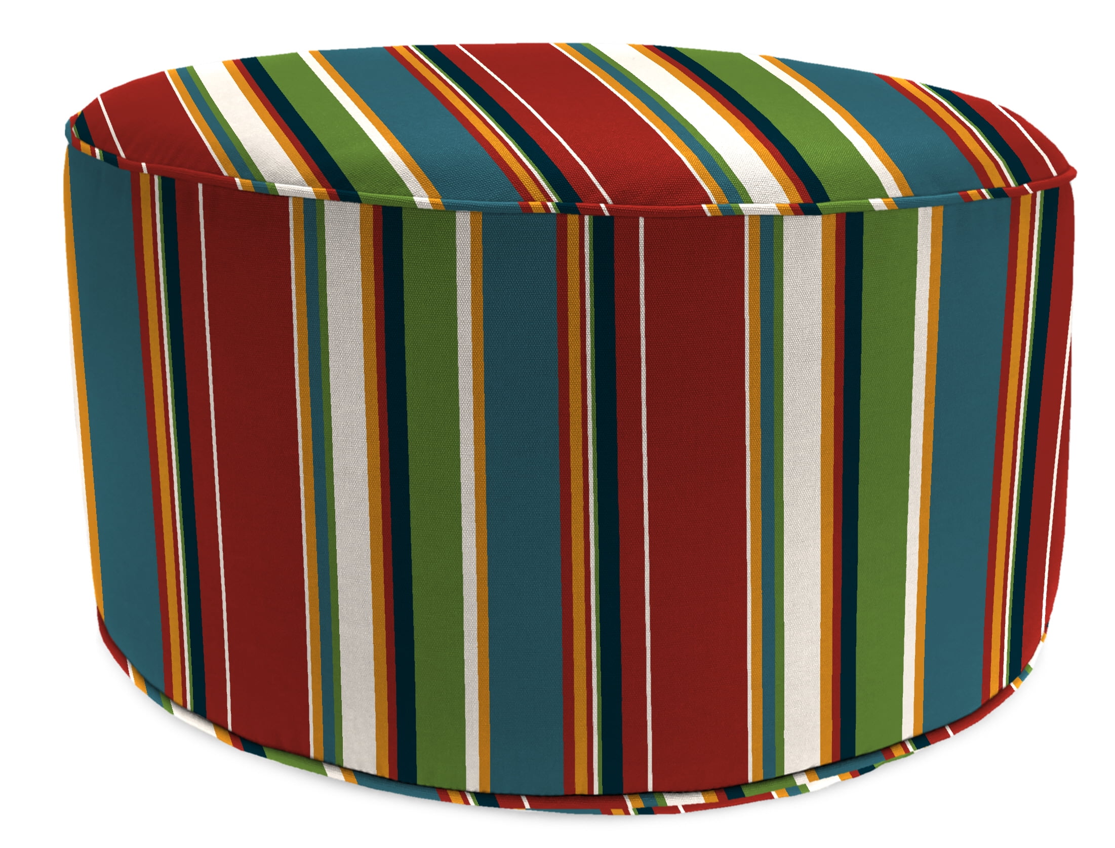 Jordan Manufacturing 24" Covert Sonoma Multicolor Stripe Round Outdoor ...