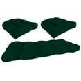 thumbnail image 1 of Jordan Manufacturing 3-Piece Forest Green Solid Tufted Outdoor Cushion Set with 1 Wicker Bench Cushion and 2 Wicker Seat Cushions, 1 of 8