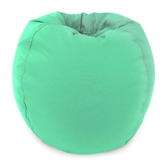 Jordan Manufacturing 30" Turquoise Solid Round Junior Bean Bag Chair
