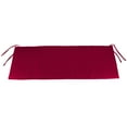 thumbnail image 1 of Jordan Manufacturing 36" x 16" Barn Red Solid Rectangular Outdoor Settee Swing Bench Cushion with Ties, 1 of 10