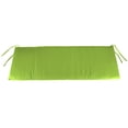 thumbnail image 1 of Jordan Manufacturing 36" x 16" Greenery Lime Green Solid Rectangular Outdoor Settee Swing Bench Cushion with Ties, 1 of 10
