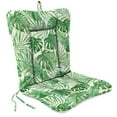 thumbnail image 1 of Jordan Manufacturing 38" x 21" Bryann Tortoise Green Tropical Rectangular Outdoor Wrought Iron Chair Cushion with Ties and Hanger Loop, 1 of 14