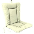 thumbnail image 1 of Jordan Manufacturing 38" x 21" Ivory Solid Rectangular Outdoor Wrought Iron Chair Cushion with Ties and Hanger Loop, 1 of 10