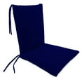 thumbnail image 1 of Jordan Manufacturing 39" x 20" Midnight Navy Solid Rectangular Tapered Outdoor Rocking Chair Cushion Set with Ties, 1 of 9