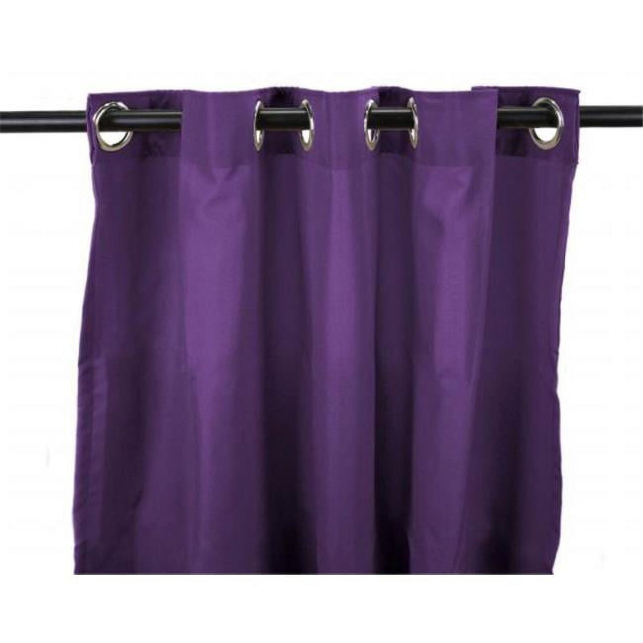 Jordan Manufacturing 3VOC5484-1853Q 84 in. Indoor & Outdoor Curtain Panel - Tangerine & White