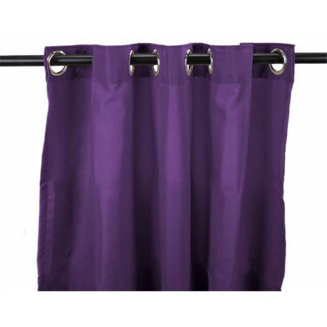 Jordan Manufacturing 3VOC5496-1853Q 96 in. Indoor & Outdoor Curtain Panel - Tangerine & White