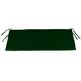 thumbnail image 1 of Jordan Manufacturing 40" x 20" Forest Green Solid Rectangular Outdoor Settee Swing Bench Cushion with Ties, 1 of 10