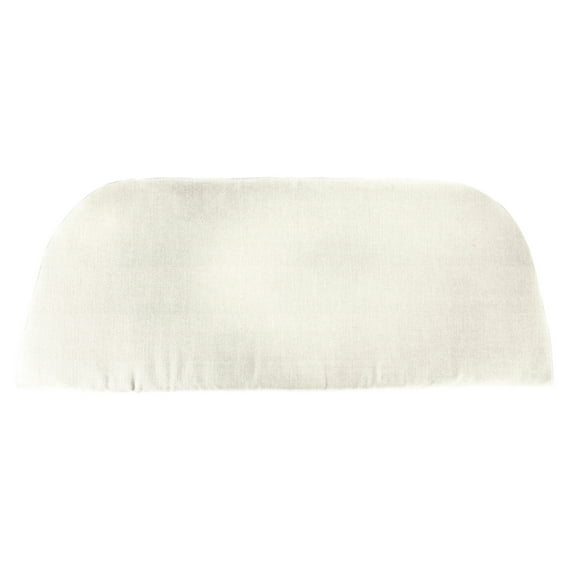 Jordan Manufacturing 41.75" x 18.75" Sand Solid Rectangular Contoured Outdoor Settee Swing Bench Cushion