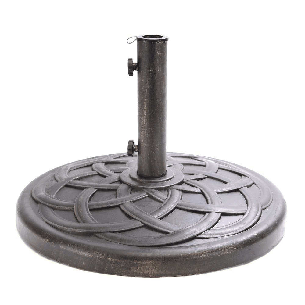 Jordan Manufacturing 44lb Bronze Round Steel Market Umbrella Base