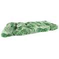 thumbnail image 1 of Jordan Manufacturing 44" x 18" Bryann Tortoise Green Tropical Rectangular Tufted Contoured Outdoor Wicker Settee Bench Cushion, 1 of 12