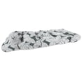 thumbnail image 1 of Jordan Manufacturing 44" x 18" Carano Stone Grey Leaves Rectangular Tufted Contoured Outdoor Wicker Settee Bench Cushion, 1 of 14