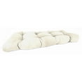 thumbnail image 1 of Jordan Manufacturing 44" x 18" Celosia Cream Crosshatch Rectangular Tufted Contoured Outdoor Wicker Settee Bench Cushion, 1 of 10