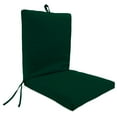 thumbnail image 1 of Jordan Manufacturing 44" x 21" Forest Green Solid Rectangular Outdoor Chair Cushion with Ties and Hanger Loop, 1 of 9