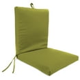 thumbnail image 1 of Jordan Manufacturing 44" x 21" Veranda Kiwi Green Solid Rectangular Outdoor Chair Cushion with Ties and Hanger Loop, 1 of 12