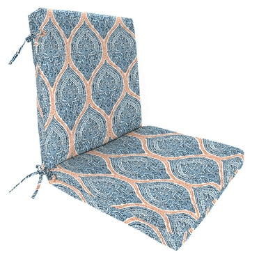Jordan Manufacturing 44" x 22" Rectangular Outdoor Chair Cushion with Ties