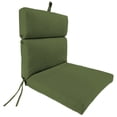 thumbnail image 1 of Jordan Manufacturing 44" x 22" Veranda Hunter Green Solid Rectangular Outdoor Chair Cushion with Ties and Hanger Loop, 1 of 12